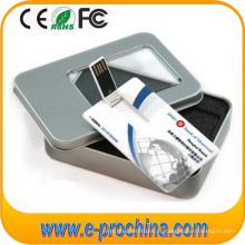 Movimentação por atacado do flash de USB do cartão de crédito da movimentação de cartão de USB para a amostra grátis